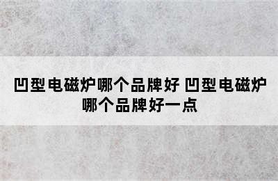 凹型电磁炉哪个品牌好 凹型电磁炉哪个品牌好一点